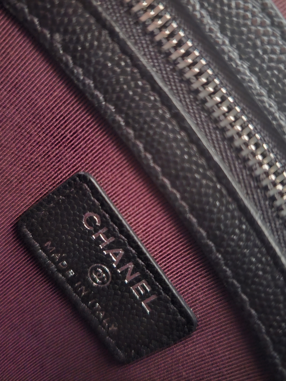 CHANEL Black Cavier Clutch Pouch - Picture 9 of 11